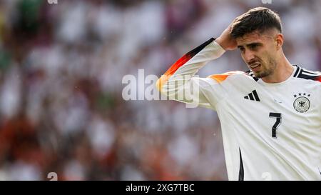 Stoccarda, Germania. 5 luglio 2024. La Germania Kai Havertz sembra sgretolata durante i quarti di finale di UEFA EURO 2024 tra Spagna e Germania. Crediti: Nicolò campo/Alamy Live News Foto Stock