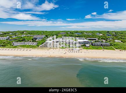 Vista aerea del resort Montauk di Gurney Foto Stock
