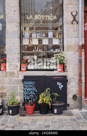 Il Passage des Arts, Rue des Vieux Murs nel centro storico di Lille con gallerie d'arte e ristoranti originali, la Francia Foto Stock