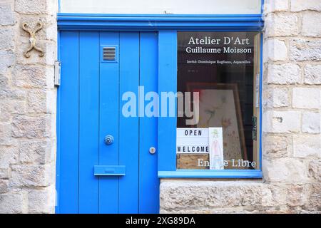 Il Passage des Arts, Rue des Vieux Murs nel centro storico di Lille con gallerie d'arte e ristoranti originali, la Francia Foto Stock