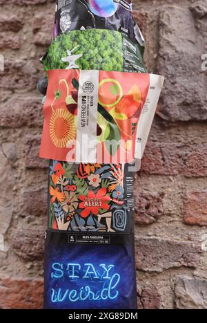 Il Passage des Arts, Rue des Vieux Murs nel centro storico di Lille con gallerie d'arte e ristoranti originali, la Francia Foto Stock