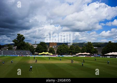 Cheltenham, Regno Unito, 7 luglio 2024. Una visione generale durante il match del Rachael Heyhoe Flint Trophy tra Western Storm e Northern Diamonds. Crediti: Robbie Stephenson/Western Storm/Alamy Live News Foto Stock