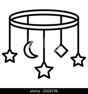 Collezione di logo vettoriale ninna nanna per l'interfaccia utente dell'app Web Illustrazione Vettoriale