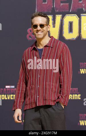 Ryan Reynolds bei der „Deadpool & Wolverine“ Film Premiere AM 7.07.2024 a Berlino Foto Stock