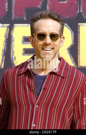 Ryan Reynolds bei der „Deadpool & Wolverine“ Film Premiere AM 7.07.2024 a Berlino Foto Stock