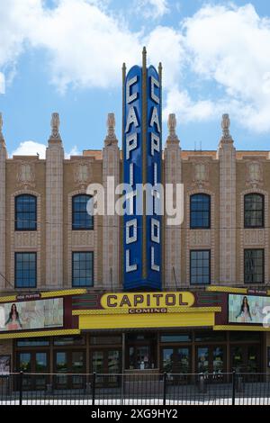 Il Capitol Theater di Flint, Michigan USA Foto Stock