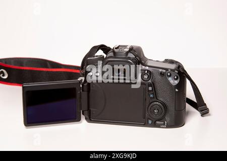 Fotocamera DSLR Canon EOS 70D. Foto Stock