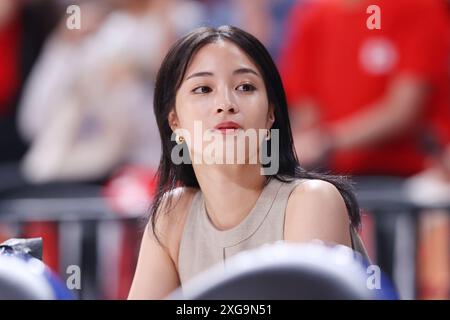 Tokyo, Giappone. 6 luglio 2024. Suzu Hirose Basketball: Mitsui Fudosan Cup 2024 partita amichevole internazionale di pallacanestro tra Giappone e nuova Zelanda all'Ariake Arena di Tokyo, Giappone . Crediti: YUTAKA/AFLO SPORT/Alamy Live News Foto Stock