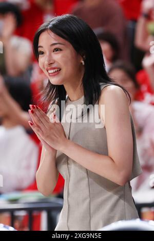 Tokyo, Giappone. 6 luglio 2024. Suzu Hirose Basketball: Mitsui Fudosan Cup 2024 partita amichevole internazionale di pallacanestro tra Giappone e nuova Zelanda all'Ariake Arena di Tokyo, Giappone . Crediti: YUTAKA/AFLO SPORT/Alamy Live News Foto Stock