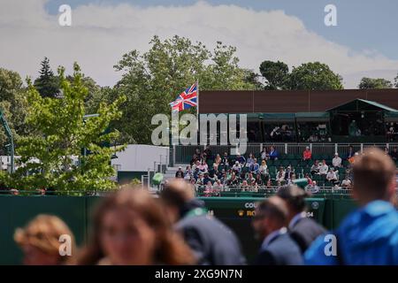 Londra, Londra, Gran Bretagna. 7 luglio 2024. Impressioni durante i Campionati di Wimbledon (Credit Image: © Mathias Schulz/ZUMA Press Wire) SOLO PER USO EDITORIALE! Non per USO commerciale! Crediti: ZUMA Press, Inc./Alamy Live News Foto Stock