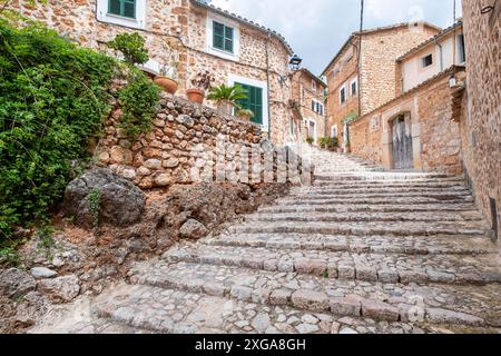 Fornalutx, Soller Valley Route, Maiorca, Isole Baleari, Spagna Foto Stock