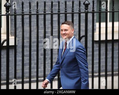 Londra, Regno Unito, 5 luglio 2024. Il nuovo Segretario di Stato per la salute Wes Streeting arriva al numero 10 di Downing Street, Londra, Regno Unito Foto Stock