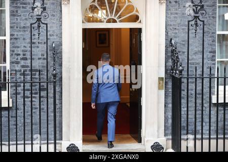 Londra, Regno Unito, 5 luglio 2024. Il nuovo Segretario di Stato per la salute Wes Streeting arriva al numero 10 di Downing Street, Londra, Regno Unito Foto Stock
