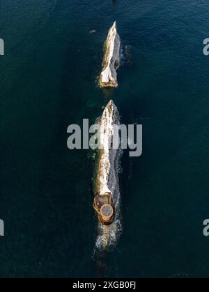 Gli aghi, Isola di Wight Foto Stock