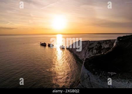 Gli aghi, Isola di Wight Foto Stock