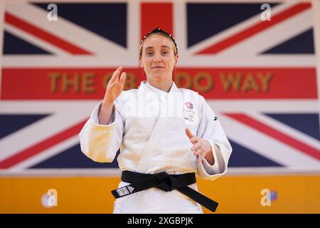 Lucy Renshall presso la British Judo Association presso il Walsall Campus dell'Università di Wolverhampton. Data foto: Lunedì 8 luglio 2024. Foto Stock