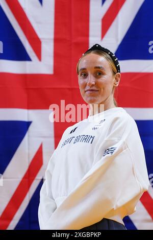 Lucy Renshall presso la British Judo Association presso il Walsall Campus dell'Università di Wolverhampton. Data foto: Lunedì 8 luglio 2024. Foto Stock