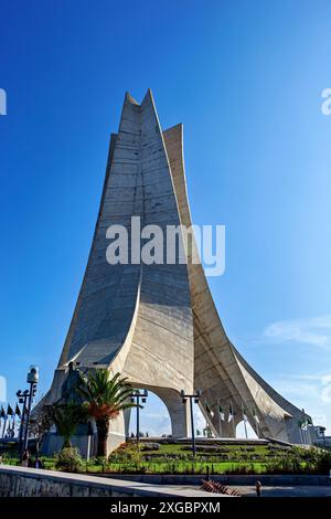 Il memoriale del martire ad Algeri Foto Stock