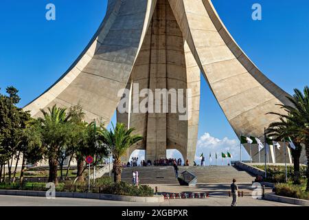 Il memoriale del martire ad Algeri Foto Stock