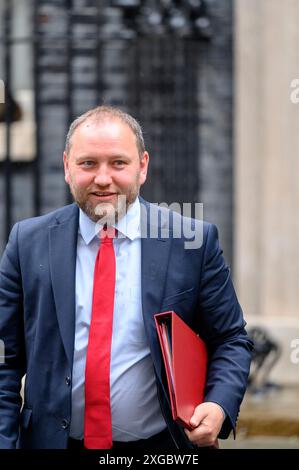 Ian Murray deputato - Segretario di Stato per la Scozia - lascia 10 Downing Street dopo la prima riunione di governo di Keir Starmer come primo Ministro. 7 luglio 202 Foto Stock