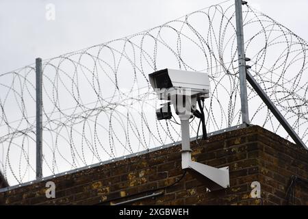 Foto del file datata 22/08/18 una vista generale di HMP Pentonville, nord di Londra. Il Ministro degli interni ha affermato che non esiste una "soluzione rapida” per affrontare il sovraffollamento nelle carceri, poiché il nuovo governo laburista ritiene di rilasciare più prigionieri in anticipo. Data di pubblicazione: Lunedì 8 luglio 2024. Foto Stock