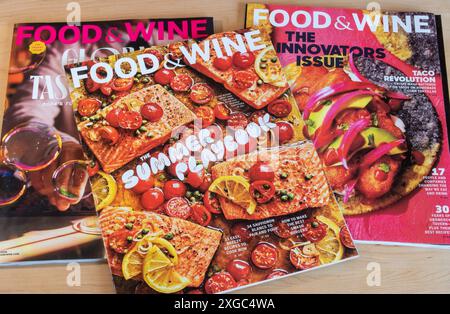 Food&Wine Summer 2024 Magazine mensile Copertine, USA Foto Stock