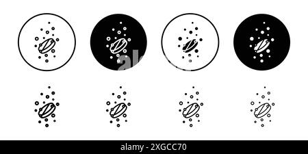 Collezione di logo vettoriali di icone di tablet solubili per l'interfaccia utente dell'app Web Illustrazione Vettoriale