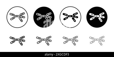 Collezione di set di logo vettoriali con icone di lievito per l'interfaccia utente dell'app Web Illustrazione Vettoriale