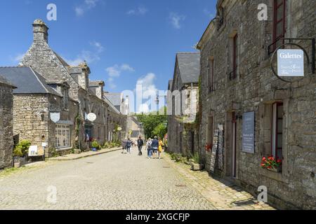 Francia, Finistere, Cornouaille, Locronan, Les Plus Beaux Villages de France (i più bei villaggi di Francia) Foto Stock