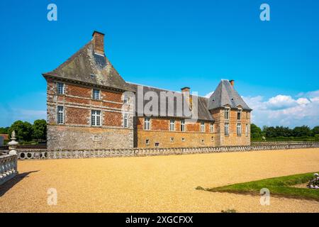 Francia, Orne, Normandia, Parco naturale regionale del Maine, castello di Carrouges Foto Stock
