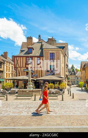 Francia, Sarthe, la Ferte Bernard Foto Stock