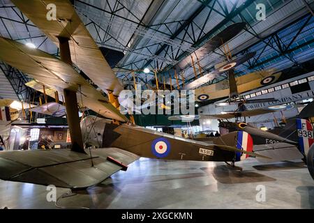 Regno Unito, Middlesex, Hendon, il Royal Air Force Museum, la sala della prima guerra mondiale Foto Stock