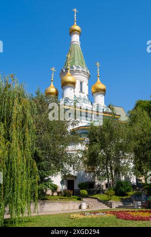 La Chiesa russa di San Nicola. Sofia, Bulgaria, Europa sudorientale. Foto Stock