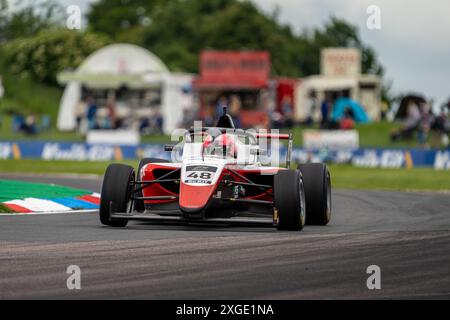 Andover, Hampshire - 8 giugno 2024: FIA Formula 4 Thruxton Qualifying Alex BERG Fortec Motorsport Foto Stock