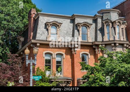 Historic Logan Circle, Washington DC USA Foto Stock