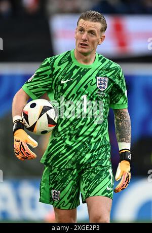 DUSSELDORF, GERMANIA - 6 LUGLIO: Jordan Pickford durante i quarti di finale di UEFA EURO 2024 tra Inghilterra e Svizzera alla Dusseldorf Arena di luglio Foto Stock