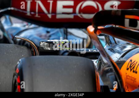 Silverstone, Regno Unito, 08 luglio 2024, Lando Norris, dal Regno Unito gareggia per McLaren F1. Qualifica, 12° round del campionato di Formula 1 2024. Crediti: Michael Potts/Alamy Live News Foto Stock