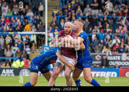 Warrington Wolves contro Huddersfield Giants - Halliwell Jones Stadium, Warrington, Regno Unito, 05.07.2024 Foto Stock