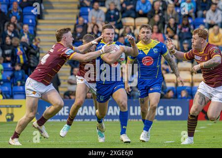 Warrington Wolves contro Huddersfield Giants - Halliwell Jones Stadium, Warrington, Regno Unito, 05.07.2024 Foto Stock