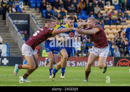 Warrington Wolves contro Huddersfield Giants - Halliwell Jones Stadium, Warrington, Regno Unito, 05.07.2024 Foto Stock