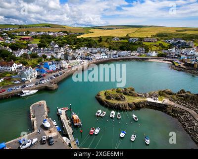 Villaggio balneare di Portpatrick in Scozia Foto Stock