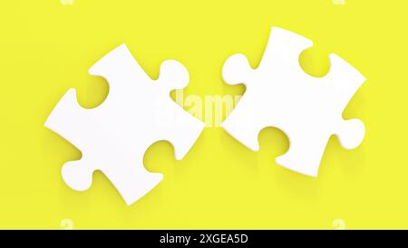 modello puzzle due pezzi Foto Stock