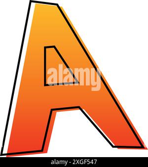 Lettera o alfabeto icona vettoriale del logo Illustrazione Vettoriale