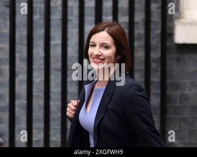 Londra, Regno Unito, 5 luglio 2024. Bridget Phillipson, recentemente nominata Segretario di Stato per l'istruzione, arriva al numero 10 di Downing Street, Londra, Regno Unito Foto Stock