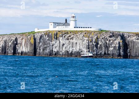 Faro interno di farne nelle Isole farne, Northumberland Foto Stock