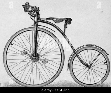 Trasporti/trasporti, biciclette, velocipede addestrato, incisione in legno, COPYRIGHT DELL'ARTISTA NON DEVONO ESSERE AUTORIZZATI Foto Stock