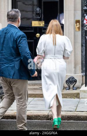 Londra, Regno Unito. 9 luglio 2024. Vice primo Ministro, Angela Rayner arriva al 10 di Downing Street per la prima tavola rotonda con i sindaci regionali inglesi. (Foto di Phil Lewis/SOPA Images/Sipa USA) credito: SIPA USA/Alamy Live News Foto Stock