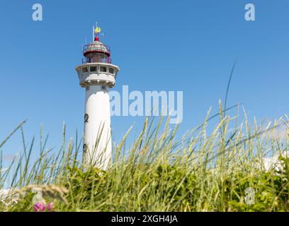 Faro JCJ van Speijk a Egmond aan Zee, Olanda settentrionale, Paesi Bassi Foto Stock