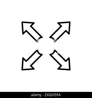 Espandi la raccolta del logo vettoriale dell'icona frecce o il gruppo del pacchetto Illustrazione Vettoriale