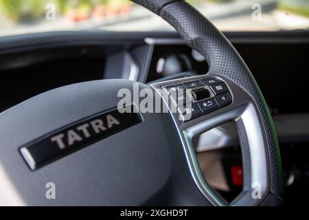 Koprivnice, Repubblica Ceca. 9 luglio 2024. Presentazione del camion Tatra Phoenix a Koprivnice, Repubblica Ceca, 9 luglio 2024. Crediti: Vladimir Prycek/CTK Photo/Alamy Live News Foto Stock